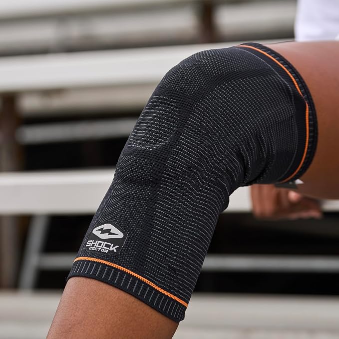 Shock Doctor Ultra Knit Knee Support, Knee Brace for Preventing & Healing Patella Instability, Meniscus Injuries, Minor Ligament Sprains & Hyperextension, for Men & Women, Sold as Single Unit (1)