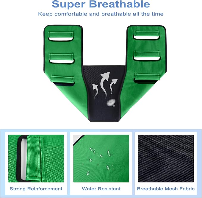 Transfer Belt Transfer Sling Padded Gait Belts with Seniors Patient Lift | Heavy Duty Gait Belt,Mobility Standing and Lifting Aid for Disabled,Elderly,Injured-Safely Move from Bed and Wheelchair