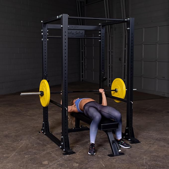 Body-Solid GPR400 Power Rack with 1000 Lb. Weight Capacity for Squats, Deadlifts, and Weightlifting Workout, Black