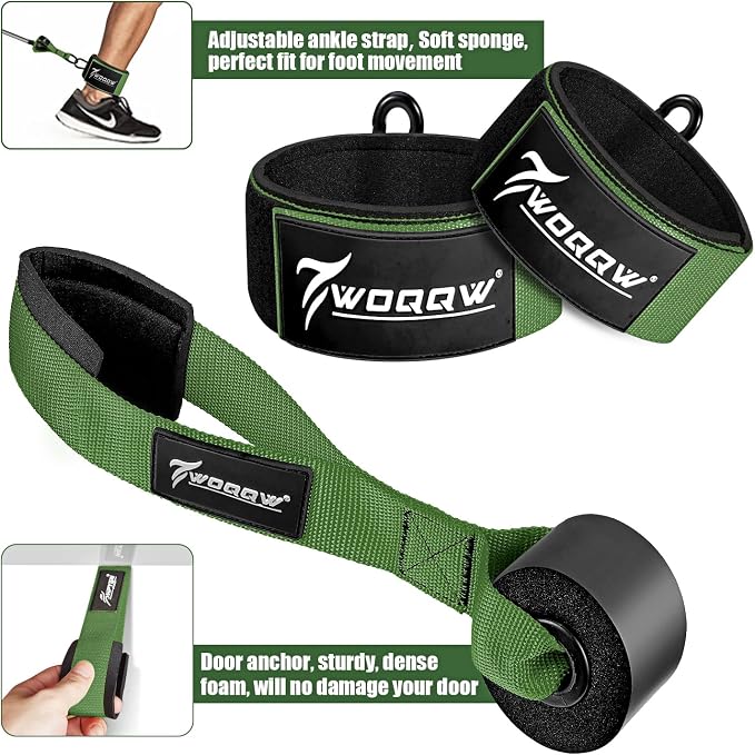 WOQQW Heavy Resistance Bands for Working Out, 350lbs/450lbs Exercise Bands with Handles, Workout Bands Set for Men, Fitness Weight Bands for Muscle Strength Training,Stretching,Slim,Home Gym Equipment
