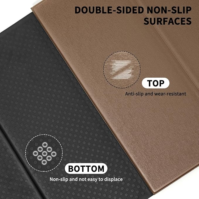 Foldable Yoga Mat Extra Large 74"×31.5" | Double-Sided Non-Slip,Extra Wide Foldable Design,8mm Extra Thick,Exercise Mat for Home, Studio and Travel Use