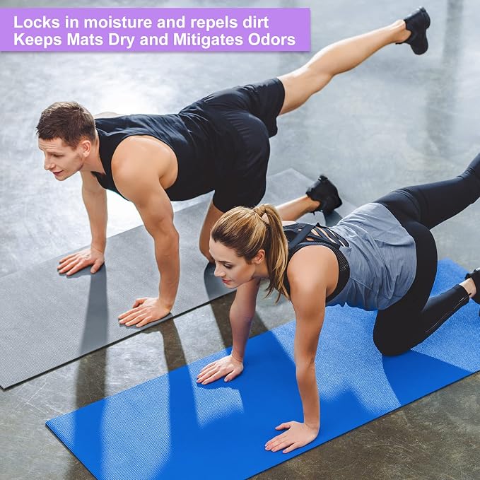 Funtery 3 mm Thin Yoga Mats Bulk, 68 x 24 Inches Lightweight PVC Exercise Mats Non Slip Workout Fitness Pads for Yoga Pilates Stretching Classes Gym Home Studio