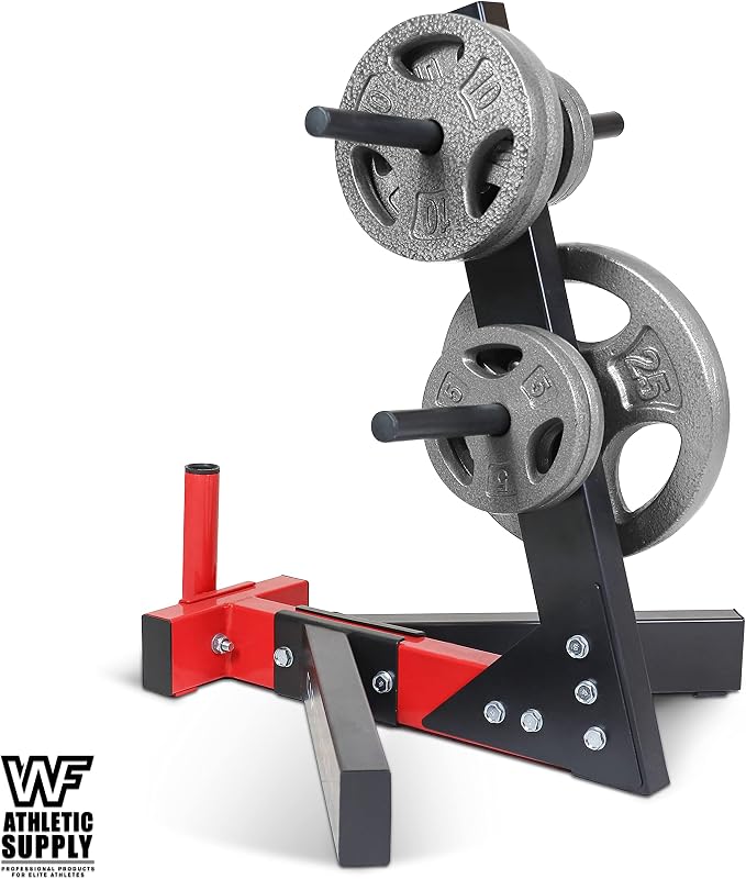 WF Athletic Supply Cast Iron 1-Inch Standard Grip Plate for Strength Training, Muscle Toning, Weight Loss & Crossfit - Multiple Choices Available