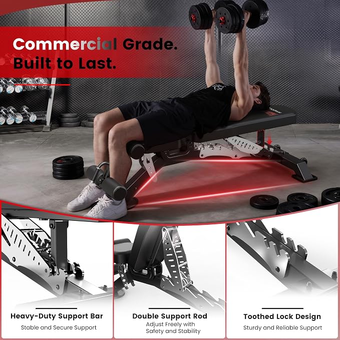 Multi-Function 2000LB Power Cage Smith Machine, Dual Pulley Cable Crossover | Home Gym Squat Rack Featuring LAT Pulldown, Power Rack with Olympic Bar & Strength Training Attachments, Pegboard
