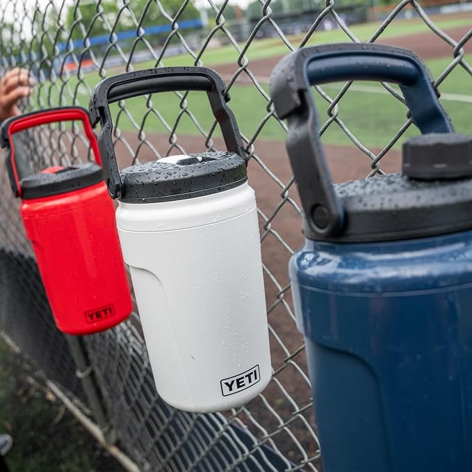 YETI Silo Half Gallon Insulated Chug Cap Water Jug – Leakproof, Lightweight Sports Bottle with Fence Hook Handle – Keeps Drinks Ice-Cold – Ideal for Gym, Sports & Tournaments, Olive