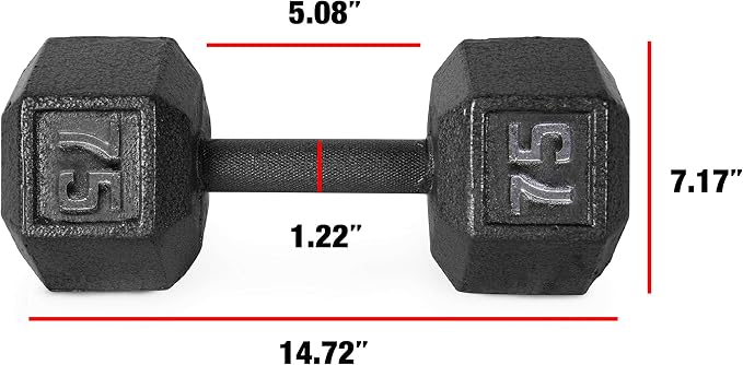 CAP Barbell Cast Iron Hex Dumbbell | Multiple Options