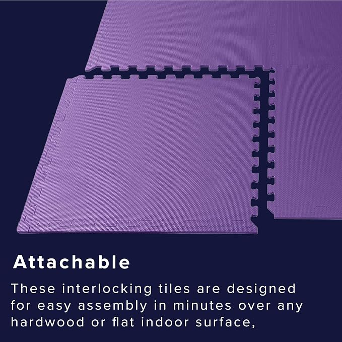 We Sell Mats 1/2-inch Multi-Purpose, Purple, 100 Sq Ft (25 Tiles)