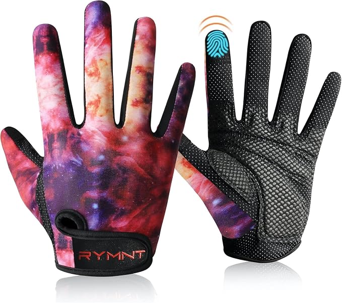 Full Finger Workout Gloves Women Men - Weight Lifting Gloves Full Palm Grip | Grip Gloves for Gym, Fitness, Exercise, Weightlifting, Rowing, Dumbbells, Kettlebell, Cycling, Driving, Biking, Womens Work