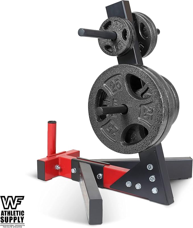 WF Athletic Supply Cast Iron 1-Inch Standard Grip Plate for Strength Training, Muscle Toning, Weight Loss & Crossfit - Multiple Choices Available