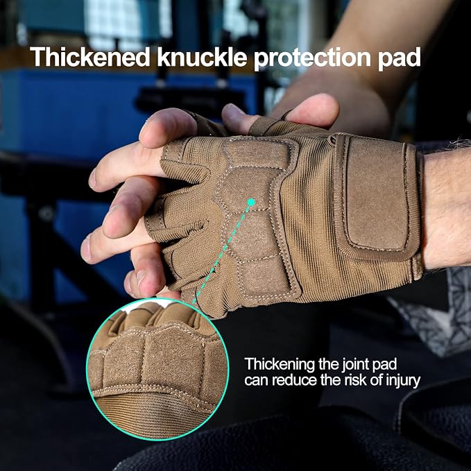 Workout Gloves for Men - Gym Weight Lifting Padded Gloves with Wrist Wrap Support, Full Palm Protection & Silicone Grip Gym Gloves, Exercise, Cross Training, Fitness, Pull-up