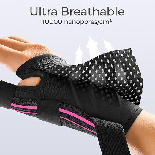 FREETOO Thumb and Wrist Brace Right Left Hand for Arthritis and Support | Thumb Spica Splint,Thumb Stabilizer;De Quervain Syndrome,Sprain,Tendinitis,Trigger thumb,CMC;Sleeping,Work,Type,Ergonomical