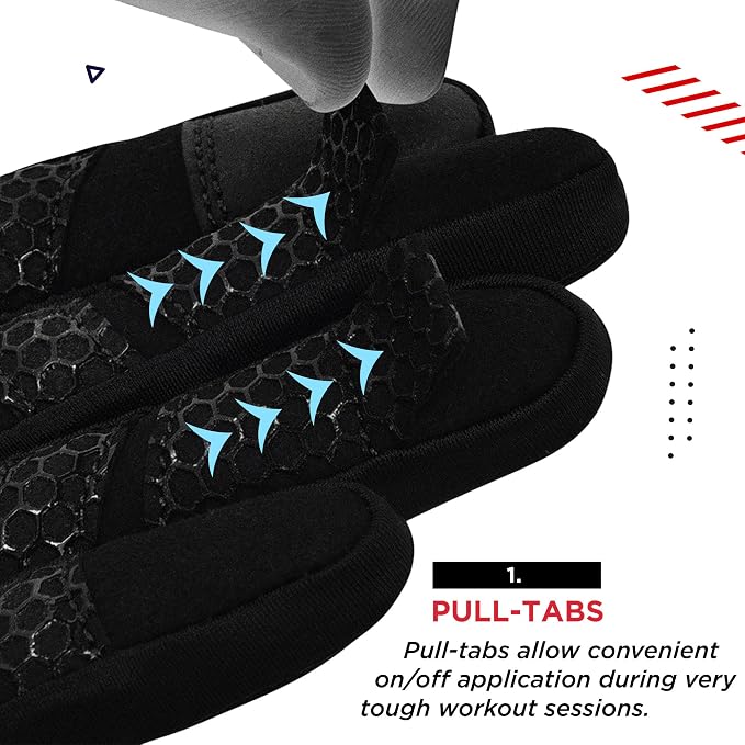 RDX Weight Lifting Gloves Gym Workout, Full Finger Touch Screen, Breathable Anti Slip Padded Palm Protection, Fitness Strength Training Powerlifting HIIT WOD Exercise, Men Women Home Gym Cycling
