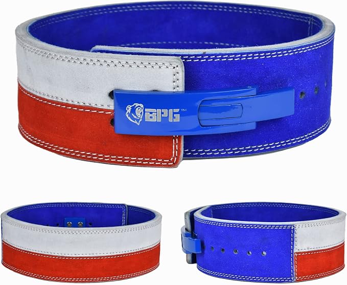 Beast Power Gear Weight Lifting Belt Lever Buckle 10MM 13MM Thick & 4 Inches Free Strap Weightlifting, Powerlifting, Deadlifts, Squats Men Women