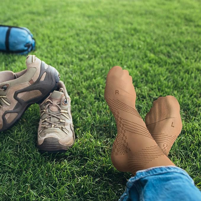 TechWare Pro Plantar Fasciitis Socks - Ankle Compression Socks for Women & Men. Achilles Tendonitis Brace & Foot Arch Support