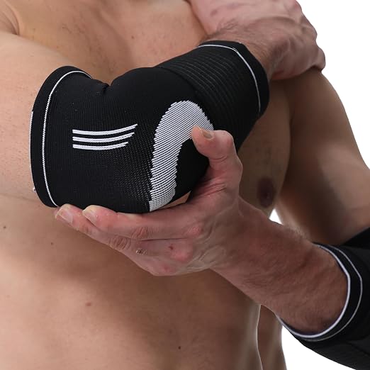 NeoTech Care Elbow Support Brace (Black, Size S, 1 Pair)
