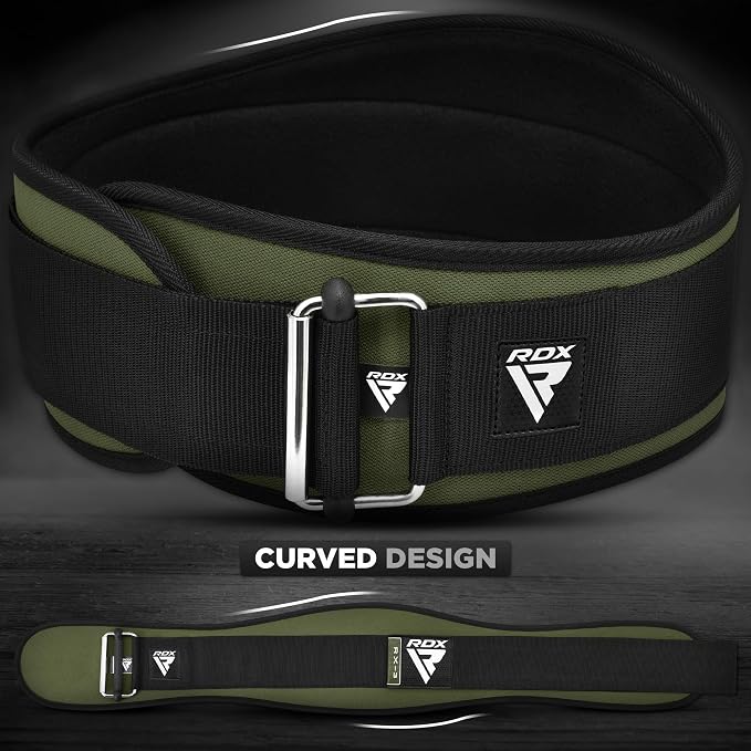 RDX Weight Lifting Belt AUTO LOCK, 6.5” Padded Back Support, Men Women Gym Fitness Strength Training, Bodybuilding Powerlifting Weightlifting Workout, Deadlift Squat, Pro Exercise Equipment