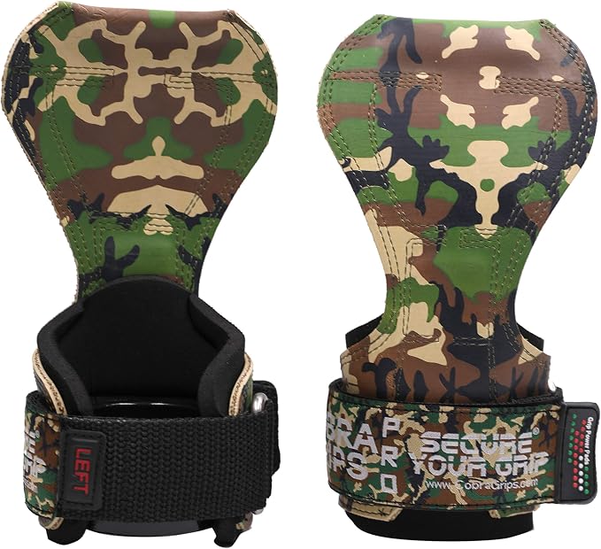 Cobra Grips Weight Lifting Gloves with Adjustable Neoprene Padded Wrist Wraps - Heavy Duty Alternative to Power Lifting Hooks for Deadlifts