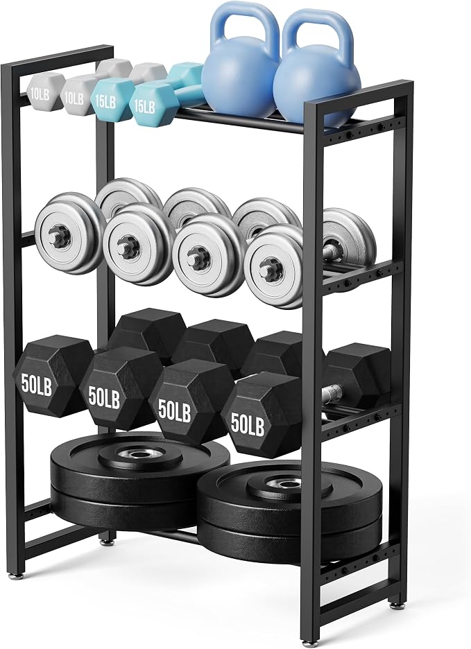 3 Tier Dumbbell Rack, Weight Rack for Home Gym