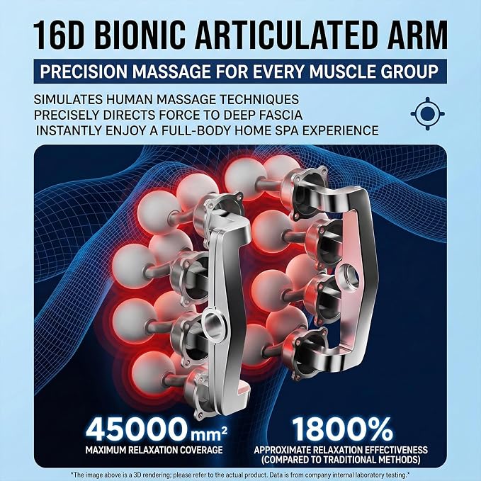 16-Head Massage Gun Deep Tissue for Pain Relief Gym Home Use | 9 Speeds & 9 Models Electric Percussion Muscle Massager Relaxation for Back, Neck, Shoulders, Legs, Feet