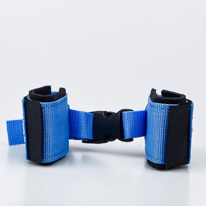 Tumble Pro X Ankle Straps Kit – Cheerleading Standing Tumbling Equipment, Gymnastics Backhandspring Trainer – Includes Flexibility Stunt Stretch Strap – Blue, Pink, Purple