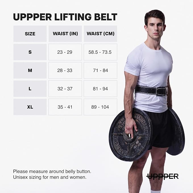 Weight Lifting Belt - Double Prong 4” to 2.5” Tapered Premium Lifting Belt for Men and Women - Ultimate Back Support For Weightlifting and Powerlifting | Premium Fitness Gear