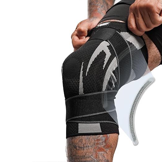 Anaconda Fightwear Stabilizer Knee Brace (Medium) - Compression Support Sleeve with Spring Stabilizers for Shock Absorption & Joint Health - Fits Left or Right Leg - Ideal for Athletes - 2 Pack