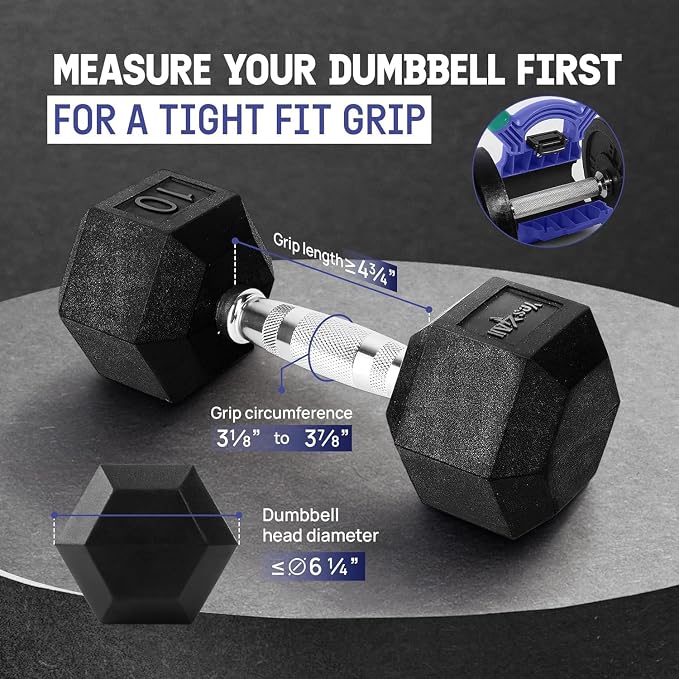 Yes4All Kettlebells Grip, Dumbbell Grip Handle, Convert Dumbbells into Kettlebell for Home Gym, Kettlebell for Weights Plate