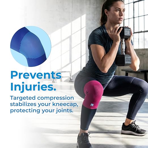 LP 647 Knee Brace For Arthritis Pain, Knee Pain Relief, Injury Recovery - Knee Sleeve For Weightlifting, Basketball, Hiking, Biking, Running, For Men Women (Black, XL, 1pcs)