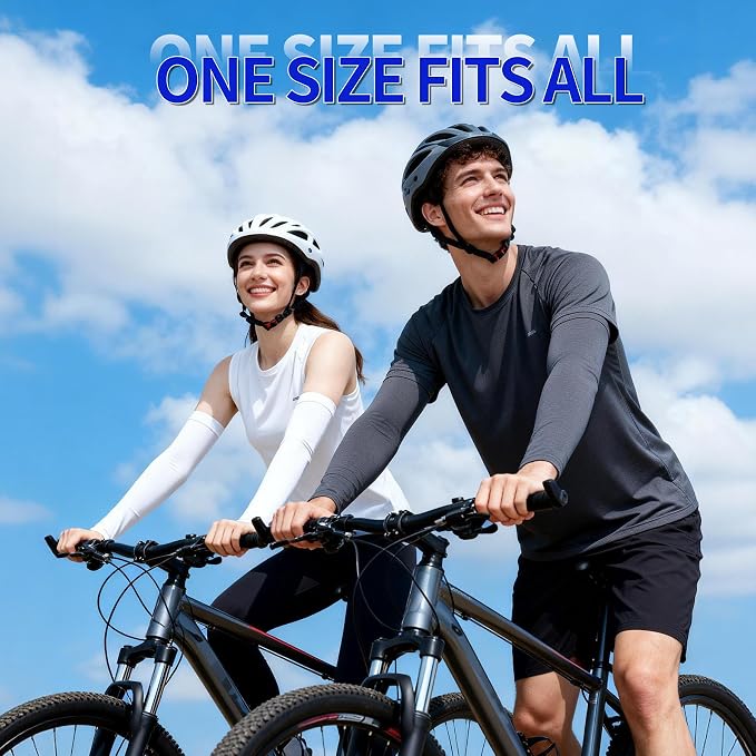 SHEVERCH Cooling Arm Sleeves Sun UV Protection Compression for Men Women | 2Pairs, UPF 50, Sports Compression,Tattoo Cover Up ,Fittness,Baseball,Basketball,Cycling,Hiking,Football,Outdoor