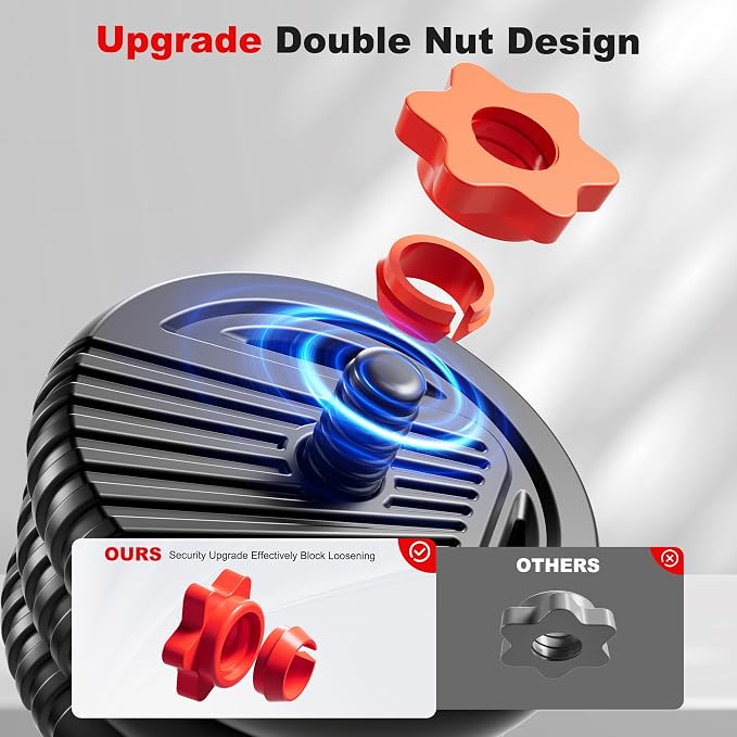 Adjustable Dumbbell Set,20/30/45/70/90lbs Free Weight with Connector | 5 in1 Dumbbells Set Used as Barbell, Kettlebells, Push up Stand,Weight Plate, Fitness Exercises for Home Gym