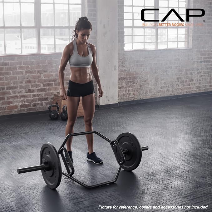 CAP Olympic Trap Bar | Heavy-Duty Hex Shrug & Deadlift Weight Bar