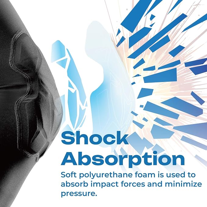 LP SUPPORT IM510 Shield Padded Arm Sleeve, Protective Elbow Support for Tennis, Basketball, Volleyball for Men & Women