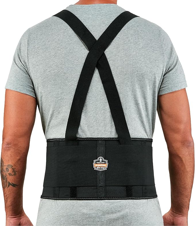Ergodyne ProFlex 1650 Back Support Belt, 7.5" Elastic, Adjustable, Removeable Straps