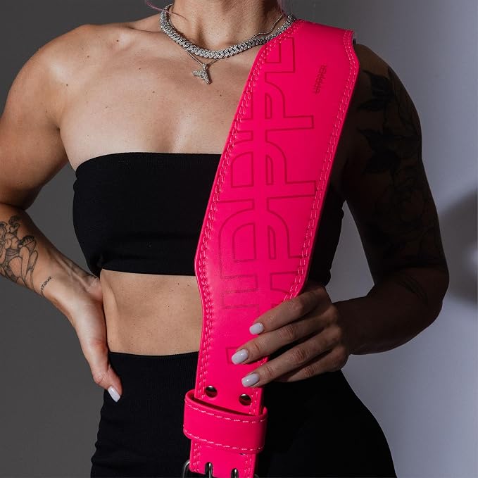 Weight Lifting Belt - Double Prong 4” to 2.5” Tapered Premium Lifting Belt for Men and Women - Ultimate Back Support For Weightlifting and Powerlifting | Premium Fitness Gear
