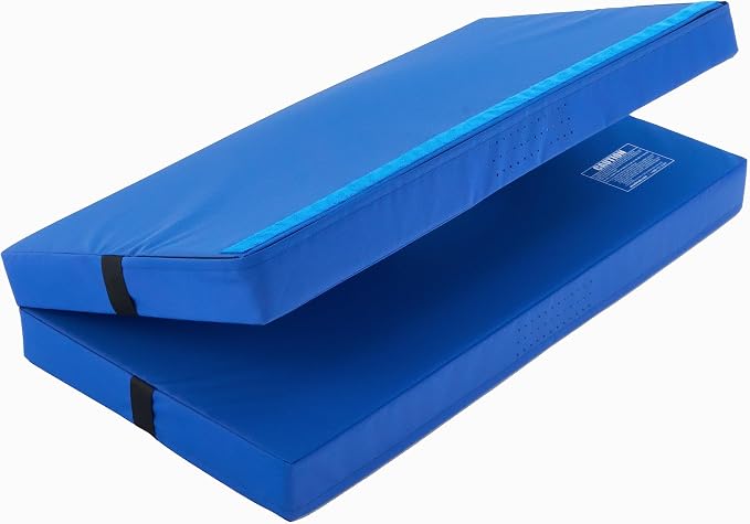 We Sell Mats Bifolding Gymnastics Crash Landing Mat Pad, Safety for Tumbling, Back Handspring Training and Cheerleading