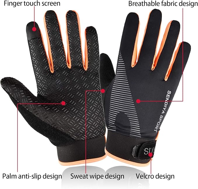 YHT Workout Gloves, Full Palm Protection & Extra Grip, Gym Fishing Fencing Gloves for Weight Lifting, Training, Fitness, Exercise (Men & Women)