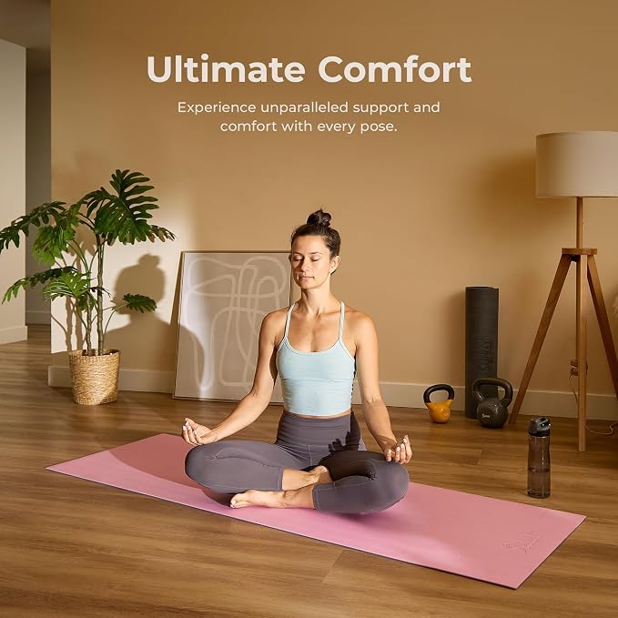 Sunny Health & Fitness Exercise Yoga Mats - Non-Slip Support for Home & Gym