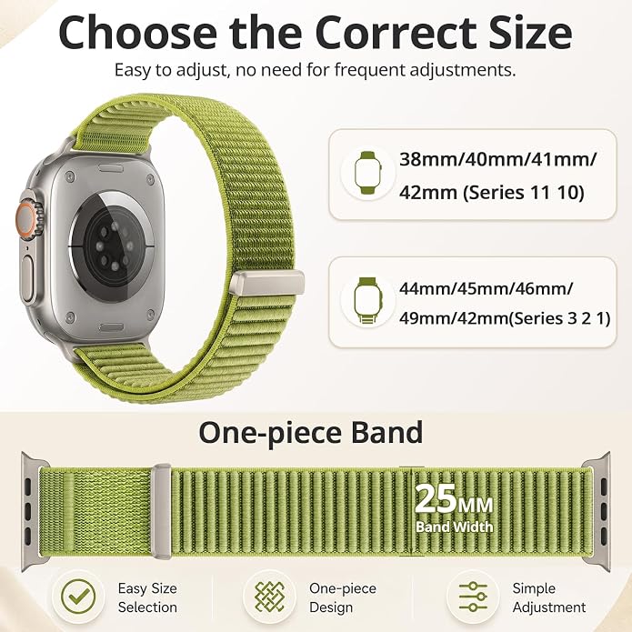 Nylon Loop Sport Band Compatible with Apple Watch Ultra 3 2 Band 49mm 46mm 45mm 44mm 42mm 41mm 40mm 38mm Women Men, Stretchy Strap Elastic Fabric Wristband for iWatch Series 11 10 SE 9 8 7 6 5 4 3 2 1