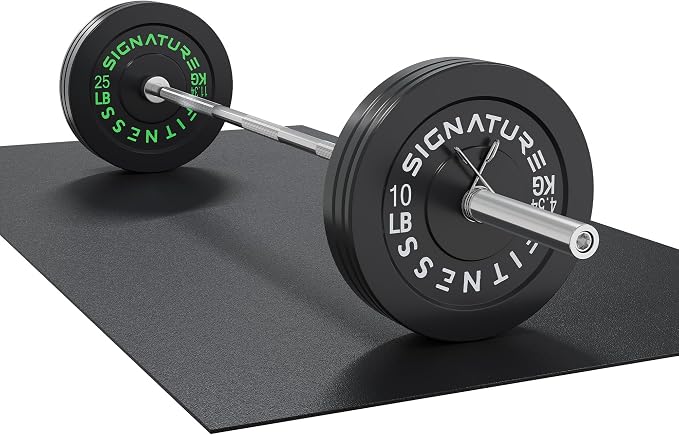 Fitvids 2-Inch Olympic Rubber Weight Plates Sets, Bumper Plates Set Barbell with Mat for Strength Training, 80-370 Lbs Multiple Options