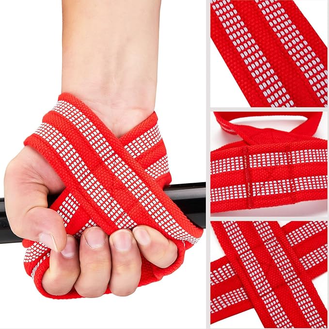 Figure 8 Lifting Straps for Deadlift,Weightlifting,Strongman,& Cross Training Strong Weightlifting Wrist Wraps
