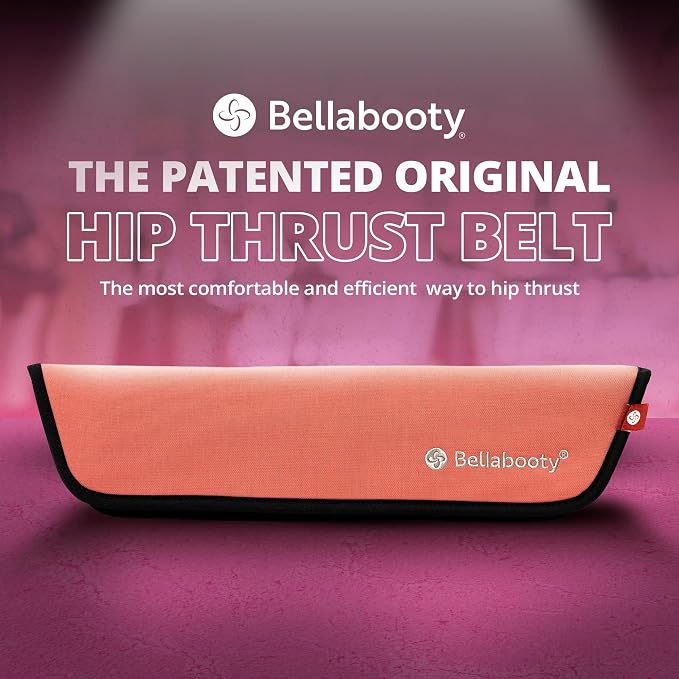 Bellabooty Premium Hip Thrust Belt - Adjustable Exercise Belt for Glutes & Squats, Hip Thrust Pad for Comfort, Versatile Gym Equipment for Home - Weightlifting Belt Support for Women