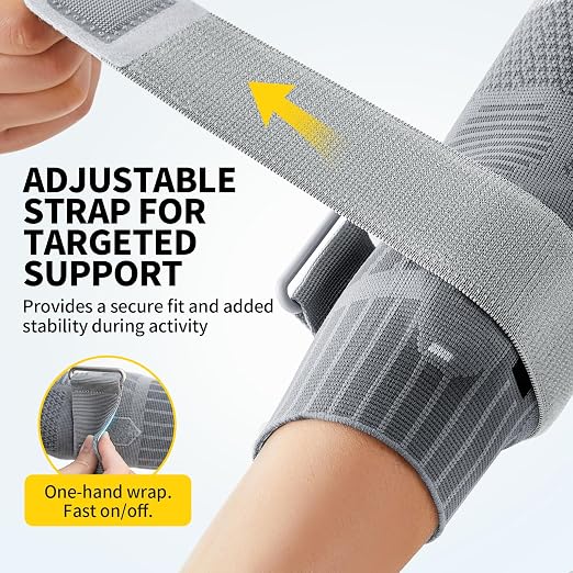 CAMBIVO 2 Pack Tennis Elbow Brace, Dual Gel Pad Compression Sleeve, Black | Adjustable Strap, Targeted Relief for Tendonitis, Golfer‘s Elbow, Breathable Knit, Daily Wear, Non-Slip Fit, for Men Women