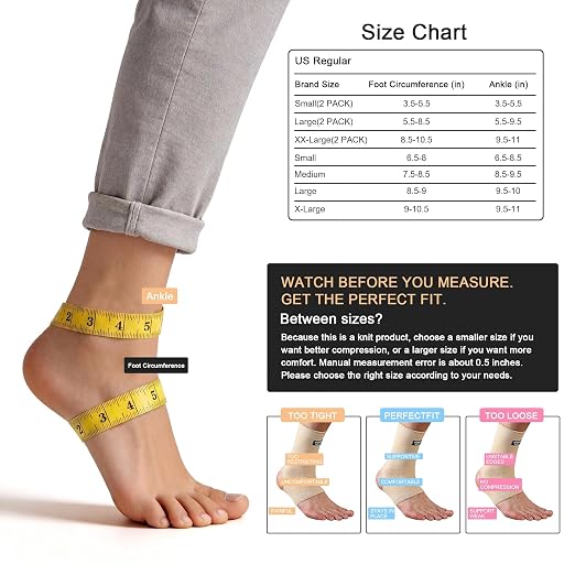 SPOTBRACE Ankle Brace Compression Sleeve, Ankle Support For Women Men 2Pack | Elastic, Open Heel, Beige, Breathable, Thin, Soft, Foot Compression Sock Wrap for Swelling, Plantar Fasciitis, Sprain, Size L