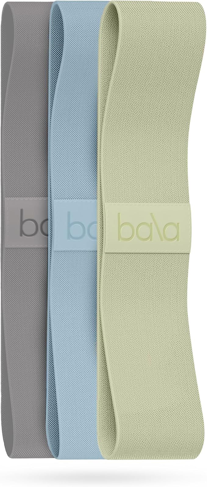 Bala Bands Resistance Bands, Non-Slip Fabric Exercise Bands | Non-Slip Ankle, Legs, Glutes & Booty Bands, Women & Men - Loop Workout Bands for Yoga, Pilates & Strength Training