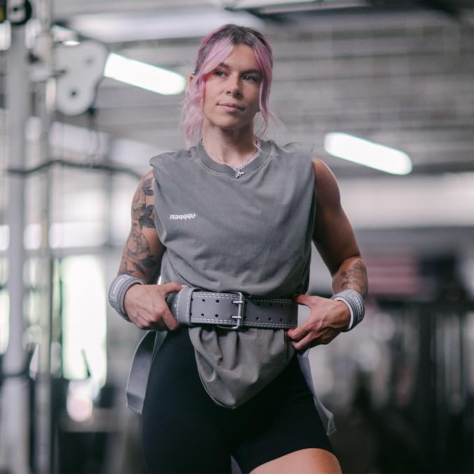 Weight Lifting Belt - Double Prong 4” to 2.5” Tapered Premium Lifting Belt for Men and Women - Ultimate Back Support For Weightlifting and Powerlifting | Premium Fitness Gear