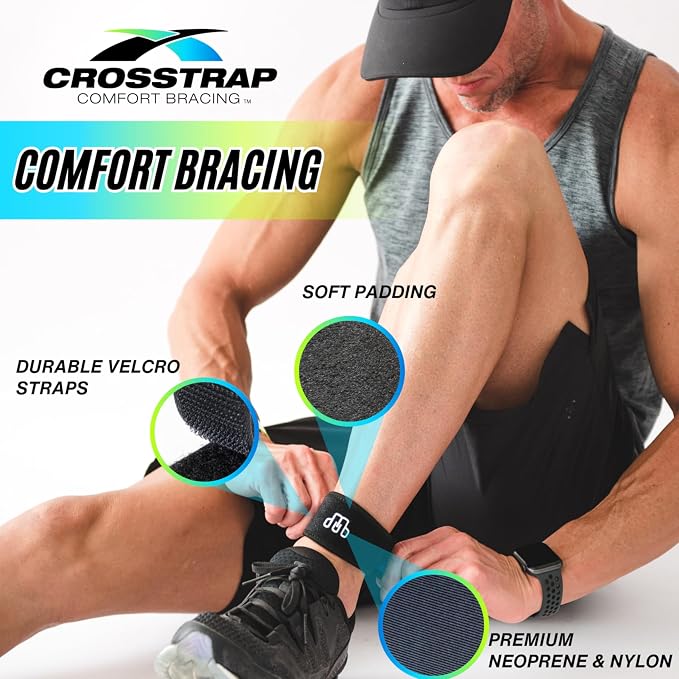 Ankle Brace for Women & Men, Achilles Tendonitis Brace, Ankle Tendonitis Relief, Ankle Support (Small, 2 Straps)