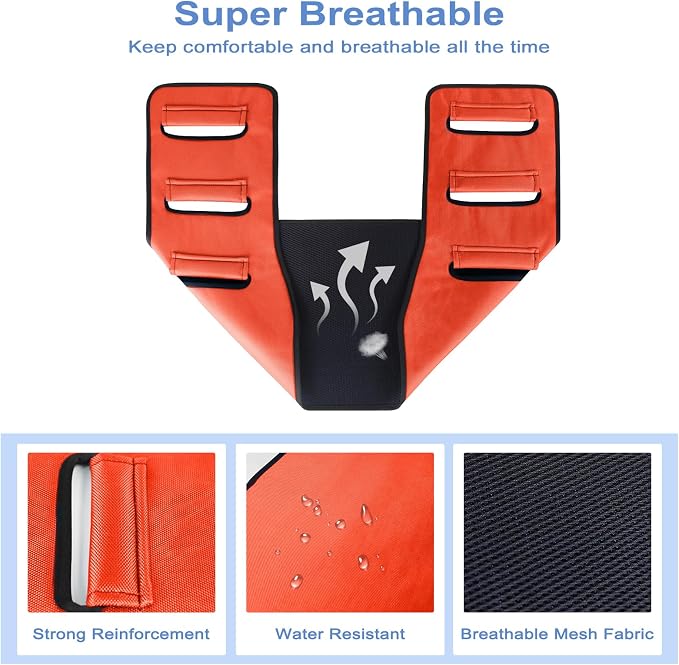Transfer Belt Transfer Sling Padded Gait Belts with Seniors Patient Lift | Heavy Duty Gait Belt,Mobility Standing and Lifting Aid for Disabled,Elderly,Injured-Safely Move from Bed and Wheelchair