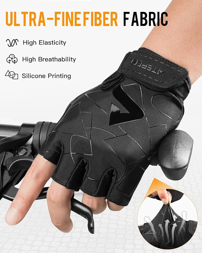 ATERCEL Cycling Gloves, Bike Gloves for Men Women, Bicycle Glove for Cycling, Workout, Gym, Training, Weight Lifting Outdoor, Mountain Bike, and Riding