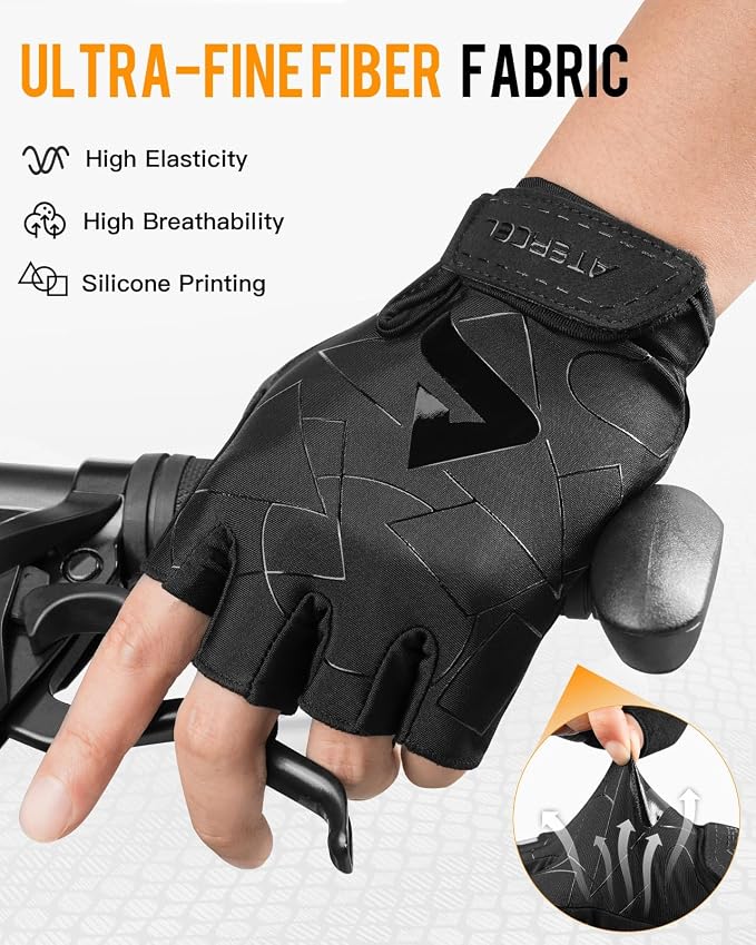 ATERCEL Cycling Gloves, Bike Gloves for Men Women, Bicycle Glove for Cycling, Workout, Gym, Training, Weight Lifting Outdoor, Mountain Bike, and Riding