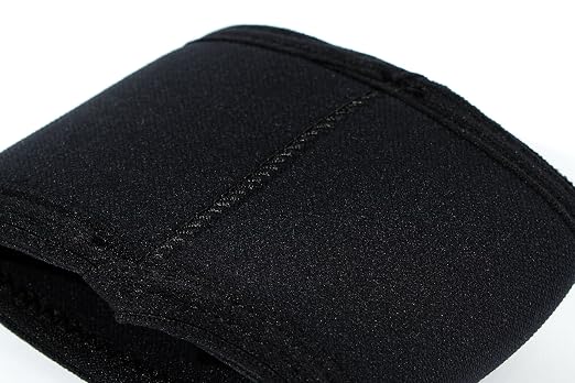Stoic 7MM Compression Sleeve Cuff (Heavy Neoprene Construction) For arm, elbow, lower leg compression and warmth while weight lifting, powerlifting, bench pressing (14 Inch, Black)
